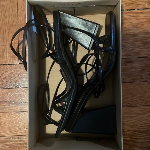 BAR III Alana Tie-up Geo-heel Sandals, Created For Macy's womens size 10.5 - Picture 1 of 4